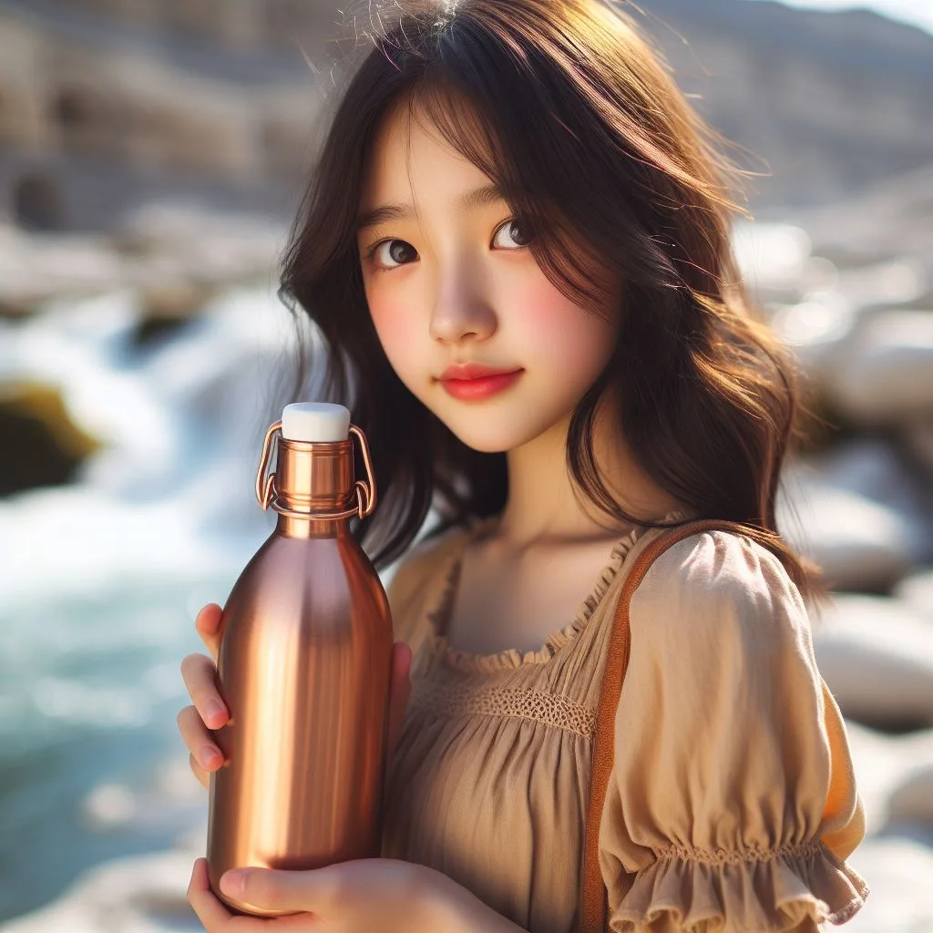 Copper water bottle